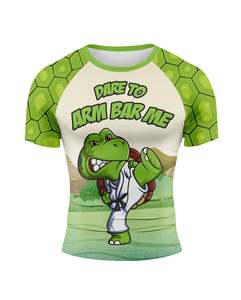 Regular Fit <b>Men's</b> Sports Compression Shirt Knitted Breathable Quick Dry Workout Fitness Rash Guard - Product Image 1