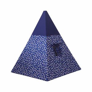 Tente de jeu pour enfants en tissu, 186 cm, bleu imprimé, cadeau d'anniversaire - Product Image 6