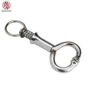 Porte-bœuf manuel en acier inoxydable avec ressort pour vaches et gros taureaux Porte-bœuf de haute qualité avec ressort - Product Image 1