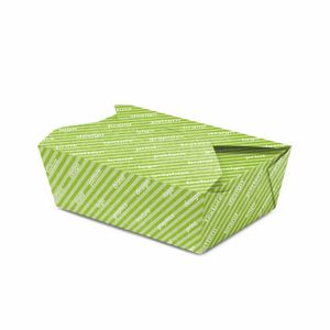 Personalized Paper Boxes Mod. <b>Lunch</b> <b>Box</b> 12x17x7 Cm in White or Havana - Product Image 1