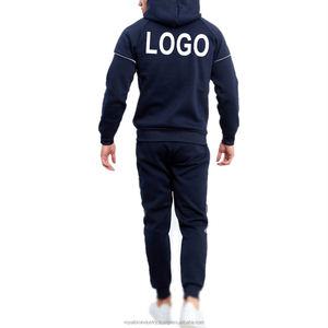 Colección de Otoño de alta calidad colores personalizados 100% algodón chándal para hombre transpirable respetuoso con el medio ambiente frontal al por mayor chándal informal - Product Image 3