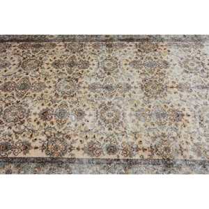 พรมขนสัตว์สีเบจสีเขียวแบบเย็บปะต่อกัน5.2x8.8ฟุตสไตล์ตุรกีการออกแบบ Aubusson สำหรับห้องนั่งเล่นข้างเตียงห้องโถงพร้อมแผ่นรองยาง - Product Image 5