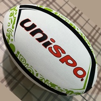 Balón de Rugby UNISPO Classic de Alta Retención de Aire, Fabricado en India, Certificado por la IRB, Balón de Práctica Escolar, Diseño Ecológico y Duradero