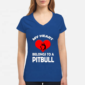 Camiseta con cuello en V para mujer - Product Image 4