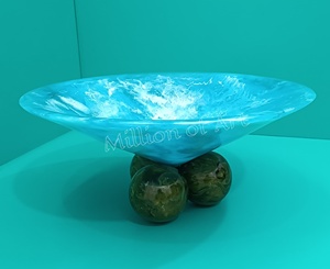 Frutero de resina 3D hecho a mano de calidad superior, decoración del hogar para bodas, Color y tamaño personalizables - Product Image 2