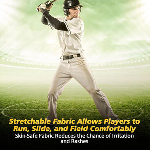 Pantalon de Softball en Coton Polyester pour Jeunes Couleur Gris Clair Vêtements de Sport Pantalon de Baseball Léger à Séchage Rapide avec Boucle de Ceinture - Product Image 6