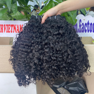Pelo de trama de piel rizada birmana de alta calidad Fabricante de Vietnam Longitud OEM profesional Muchas texturas Material humano crudo - Product Image 2