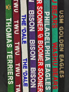 New Style Women's Handbag Accessories Leopard Embroidery <b>Beaded</b> <b>Door</b> Straps Pink White Cross-Body Strap Canvas Metal Belts - Product Image 4