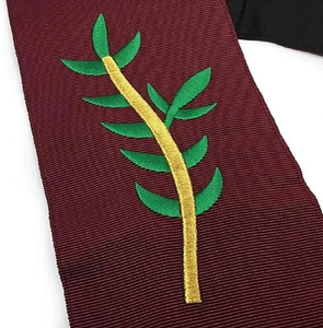 Maçonnique Regalia Blue Lodge 14e degré colliers ensemble de 9 colliers brodés à la Machine personnalisés de qualité supérieure 2025 colliers d'officier - Product Image 4