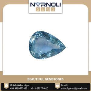 คอลเลกชันล่าสุดอัญมณีหลวม 100% ลูกแพร์อะความารีนธรรมชาติเหลี่ยม 15x11.4 ลูกแพร์อะความารีนเหลี่ยม - Product Image 2