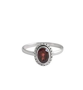 Anillo de plata esterlina sólida 925 hecho a mano, granate Natural, Color rojo, corte ovalado, OCASIÓN DE BODA estampada, joyería de plata 925 - Product Image 5