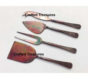 Ensemble de couverts en acier inoxydable durable manche en fer torsadé outils à fromage de qualité, y compris couteaux à beurre pour cuisine hôtel - Product Image 5