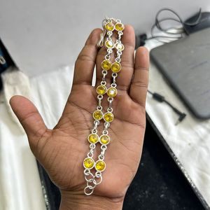 Bracelet en argent sterling 925, Bracelet en zircon, Bracelet fait main, Bracelet manchette, Bracelet, Bracelet 8 pierres - Product Image 4