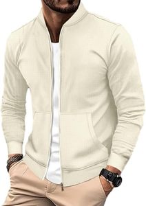Meilleur prix Veste bomber à col montant pour homme Style streetwear Utilisation en extérieur en hiver Confortable Respirant Imperméable Séchage rapide OEM - Product Image 5