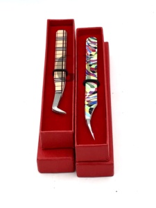 Meilleur Style Russe Volume Conception Différente Papier Revêtement Isolation Pointe Argent Logo Personnalisé Extension De Cils Pince À Épiler Outil De Beauté - Product Image 6