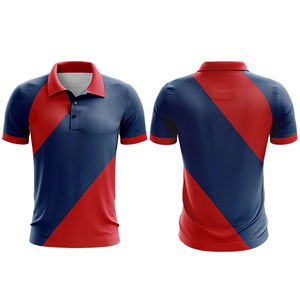 Los polos de sublimación de precio más bajo para hombres y mujeres están disponibles a granel Polo de punto de golf con sublimación de algodón y seda - Product Image 3