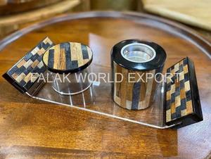 Vela de soja de lujo de perla madre de madera de alta calidad aroma árabe Oud Ramadan Eid Diwali regalo del Día del Padre decoración del hogar FWE - Product Image 4