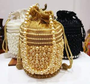 Sacs à main de broderie de style bohème uniques perle fantaisie Design doublure personnalisable sacs à main de soirée-Vente en gros - Product Image 1