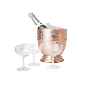 Cubo de almacenamiento de hielo de cobre martillado con forma y tamaño personalizados de calidad superior Cubo de hielo al precio más bajo - Product Image 2