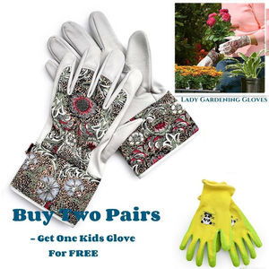 ถุงมือทำงานหนังวัวกันหนามสำหรับเด็กผู้ชายถุงมือป้องกันความปลอดภัยสำหรับช่าง - Product Image 3