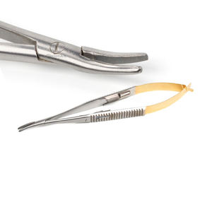 Fórceps de soporte de aguja TC Gold Castroviejo de alta calidad recto 13 cm/5,1 ", suave, con microcirugía de bloqueo - Product Image 4