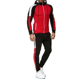 Haute qualité hommes XL Sportswear décontracté à capuche pantalon ensemble couleur unie deux pièces Jogging costume confortable Sports d'hiver - Product Image 3