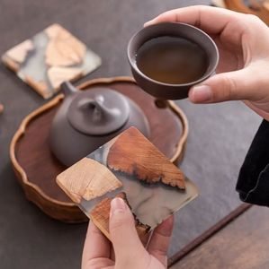 Smooth Finished Wooden <b>Coasters</b> Made for Daily Use Keeping Tables Safe from <b>Heat</b> Rings and Spills - Product Image 1