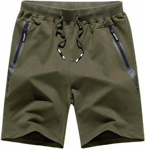 Pantalones cortos de secado rápido para hombre, 100% algodón, cintura elástica, gimnasio, entrenamiento, malla atlética, Joggers, correr, Fitness - Product Image 2