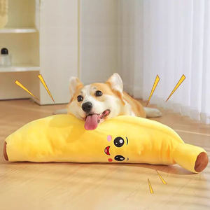 Jouet à mâcher pour chien en peluche écologique en forme de banane, interactif, durable, avec son, pour la santé dentaire - Product Image 6