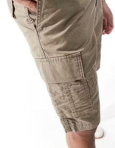 Shorts en twill décontractés pour hommes en gros, shorts de golf à poche, shorts décontractés à 4 sens extensibles, shorts unis teints pour hommes - Product Image 4