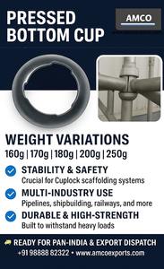 Q235 Piezas de andamio Cuplock de acero de estilo de diseño industrial Copa inferior prensada para proyectos de construcción de edificios - Product Image 6