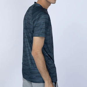 Custom Men's Fitness <b>T</b>-<b>Shirt</b> Solid Pattern Design in Formal Style 280 Grams <b>Polyester</b>/Cotton Knitted Fabric Sublimated - Product Image 3