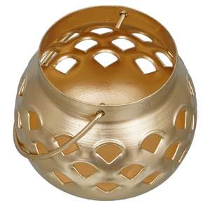 Support mural décoratif en fer doré pour bougies chauffe-plat, fait main, pour la maison, le bureau, les mariages, les fêtes et les événements, en gros - Product Image 5