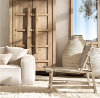 Armoire de Luxe Moderne en Bois de Pin Massif, Taille Personnalisable, Faite à la Main, Écologique, pour Atelier, Salon, Villa et Salle de Sport