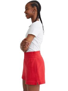 Pantalones Cortos Deportivos de Felpa para Mujer, Color Rojo, Cómodos, de Algodón, con Impresión de Logotipo Personalizado, Venta al Por Mayor de Fábrica - Product Image 4