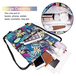 Portable Lightweight Waterproof Polyester Made Foldable Men <b>Bags</b> For Drawstring Low MOQ Comfortable Drawstring <b>Bags</b> - Product Image 2