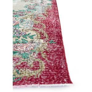 Tapis en laine noué à la main vintage grande surface Pae-2008, motif floral rouge-orange, pour salon, couloir, chambre d'adolescent, rectangulaire - Product Image 4