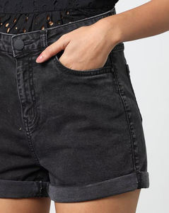 Shorts pour femmes à taille élastique, fabrication OEM personnalisée, qualité supérieure, haut de gamme, qualité professionnelle, approvisionnement en usine, vente en gros, forte demande - Product Image 2