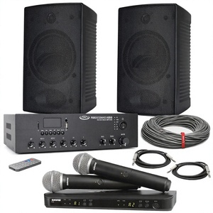 New Original Wireless 2 <b>Speakers</b> for Church Conference Room Sound System with wireless <b>microphone</b> subwoofer - Product Image 6