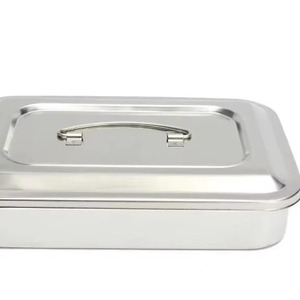 Meilleur plateau chirurgical en acier inoxydable pour laboratoire dentaire, plateau à instruments creux manuel avec couvercle pour instruments chirurgicaux de base - Product Image 5