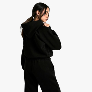 Sweat à capuche personnalisé avec logo bouffant pour femmes d'automne 3D Collection hiver vente en gros avec décoration d'insigne avant OEM à bas prix - Product Image 3