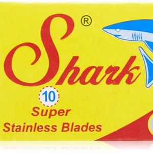 ใบมีดโกนหนวดสองคมยี่ห้อ Shark |   สแตนเลสสตีลเกรดซุปเปอร์ |   แพ็คใหญ่ 200 ชิ้น สำหรับขายส่ง - Product Image 1