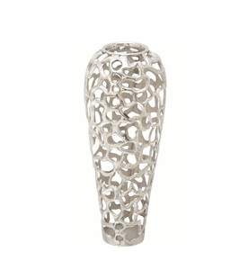 Wedding Premium Quality Metal Luxury <b>Vase</b> on <b>Square</b> Base Home Decor Decorative Metal Flower <b>Vase</b> for Living Room - Product Image 2