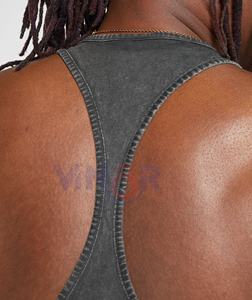 Débardeur de sport décontracté d'été pour hommes respirant tricoté 100% coton col rond séchage rapide écologique Performance Gym Running - Product Image 5