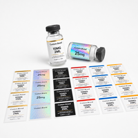 Étiquettes personnalisées en PET découpées à la forme du logo, étanches, pour flacons cosmétiques 3ml 5ml 10ml, autocollantes sur rouleau – Fournisseur