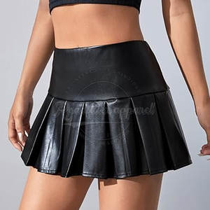 Coton laine fait femmes jupes en cuir dernier Style femmes jupes en cuir 2025 nouveauté femmes jupes en cuir - Product Image 4