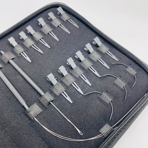 ชุดอุปกรณ์ต่อผมสีดำด้านแบบมืออาชีพพร้อมห่วงสำหรับการต่อและคีมถอด - Product Image 4