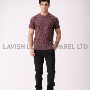 Custom Logo Regular Fit 100% Cotton Regular Sleeve O-Neck Collar Eco-Friendly <b>Silk</b> Screen Printed T-<b>Shirts</b> for <b>Men</b> High Quality - Product Image 5