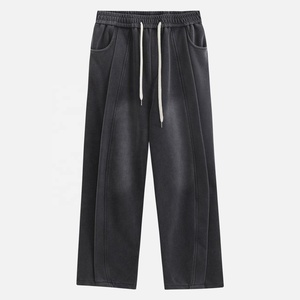 Pantalones para correr para hombre, pantalones de marca para hombre, pantalones de lana negra de Color sólido, pantalones cálidos de alta calidad para mujer y hombre 2025 - Product Image 1