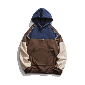 Men's High Quality Cotton Heavy French Terry Pullover Hoodie Custom Drop Shoulder Oversized Winter Hooded <b>Coat</b> with <b>Lined</b> Design - Product Image 3